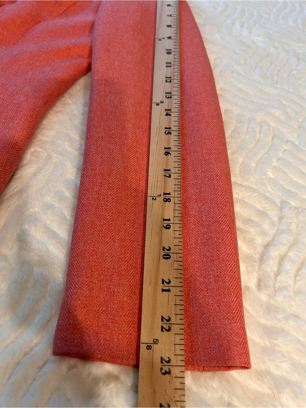 Le Suit Coral Pencil Skirt Herringbone Soft Jacquard Blazer Lined Notch Collar - Picture 13 of 16